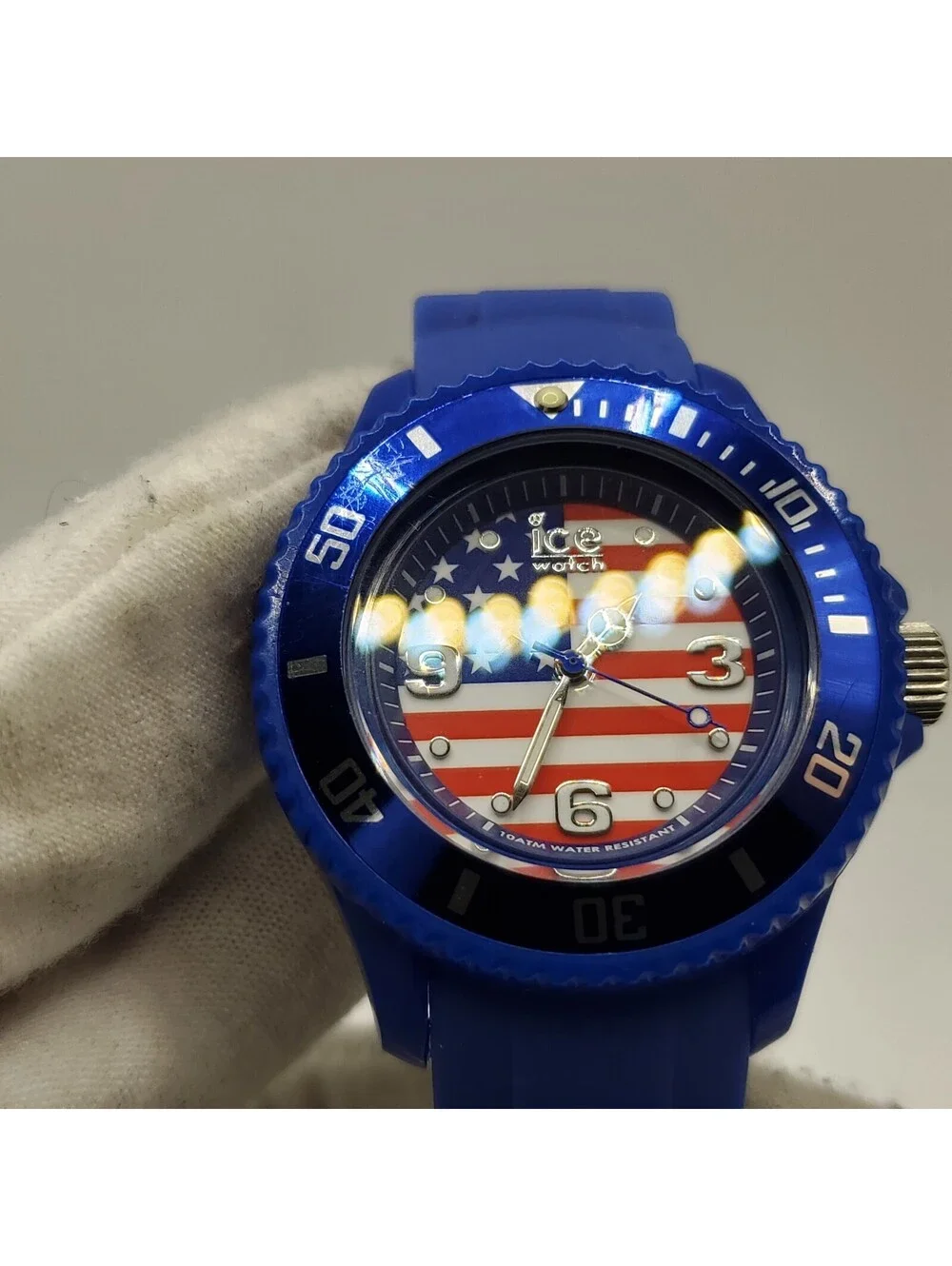 Ice USA Rotating Bezel Quartz Watch 36mm New Battery
